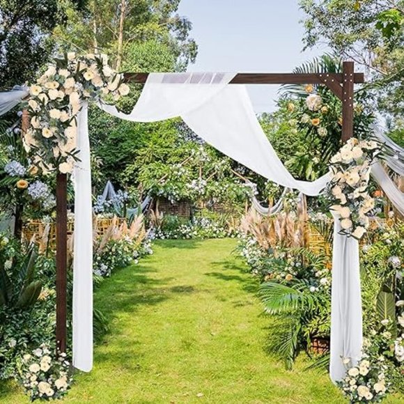 Wooden Arch, Wedding Arch for Ceremony, Gorgeous Wooden Arbor Decoration - Picture 4 of 5